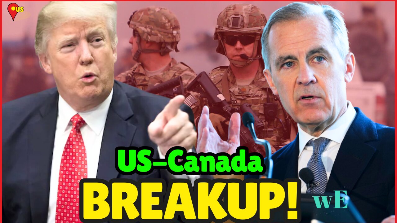 US-Canada Economic Split: Auto Industry & Military Ties Broken - Trump Carney - WorldEye