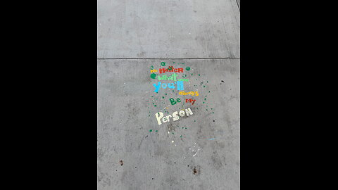 Tempe Park Camera Caught her Drawing Message on sidewalk, minutes later being taken to jail.