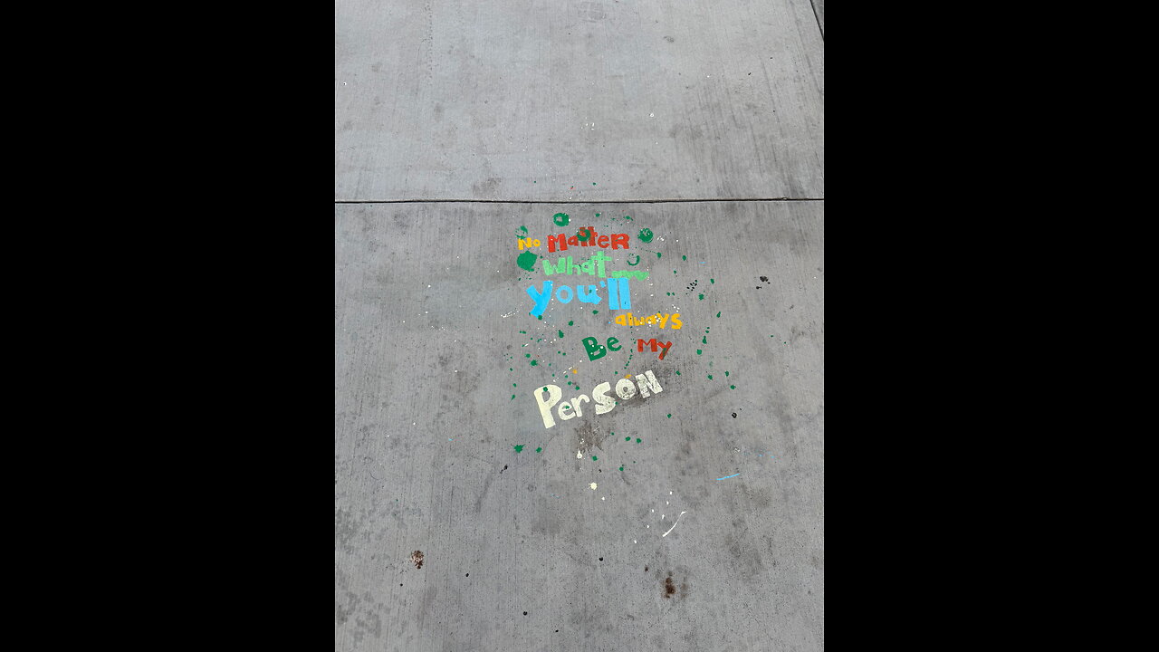 Tempe Park Camera Caught her Drawing Message on sidewalk, minutes later being taken to jail.