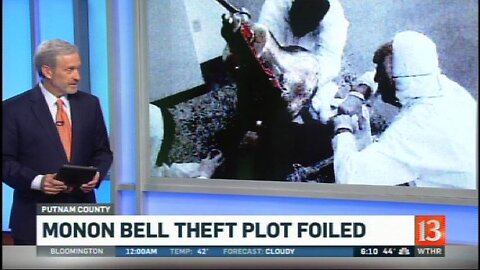 October 24, 2017 - WTTV & WTHR Reports on Attempted Theft of the Monon Bell
