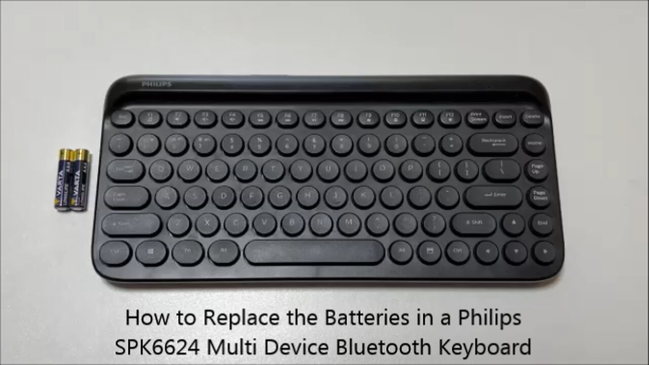 How to Replace the Batteries in a Philips SPK6624 Multi Device Bluetooth Keyboard