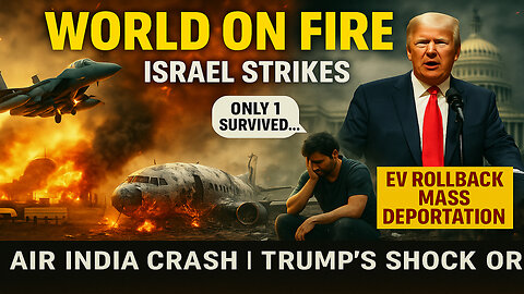 Israel Bombs Iran, Air India Horror, Anti-Ice Protest Hits Nationwide!
