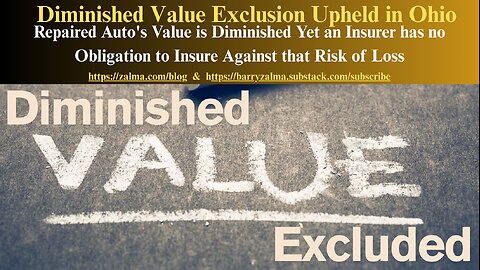 Diminished Value Exclusion Upheld in Ohio