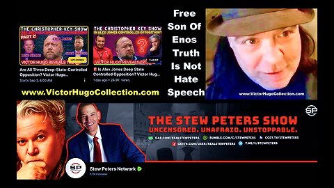 Stew Peters Network Christopher Key Expose Alex Jones Jim Fetzer Sandy Hook Treason SonOfEnos Arrest
