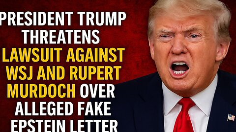 Trump Threatens Lawsuit Against WSJ and Rupert Murdoch Over Fake Epstein Letter