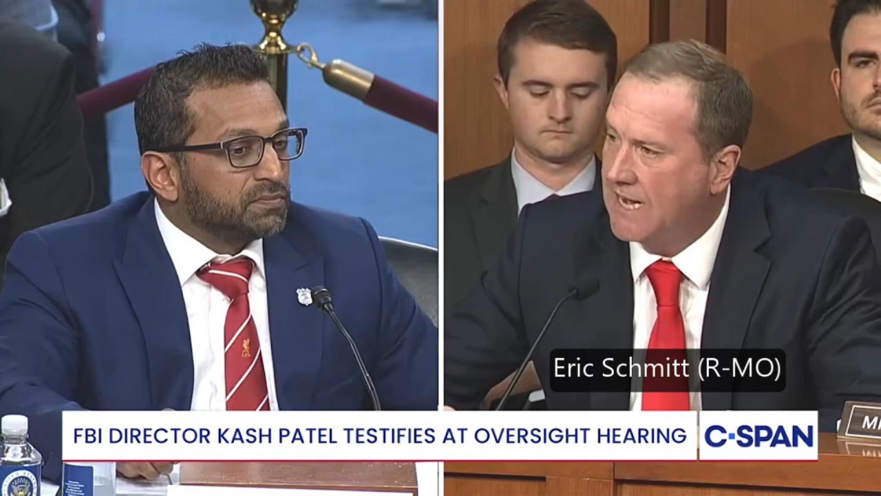 Eric Schmitt (R-MO) questions Kash Patel * 9/16/25