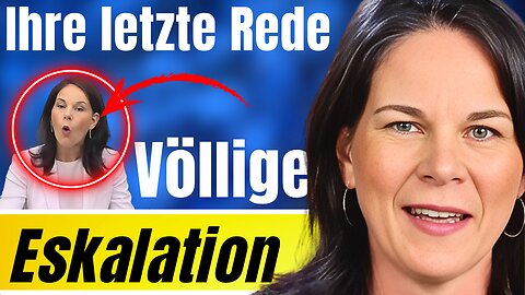 💥Das war's!💥Baerbocks Abschiedsrede ist ein einziges Desaster