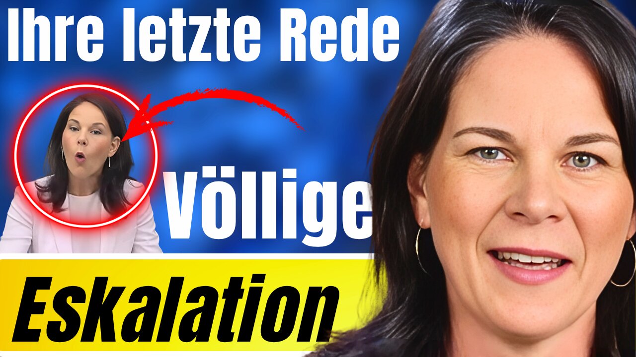 💥Das war's!💥Baerbocks Abschiedsrede ist ein einziges Desaster