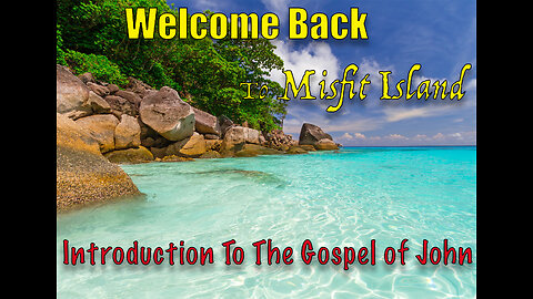 Welcome Back Mi Misfit Familia. Today We Start a New Book. The Gospel of John. Are You Ready?