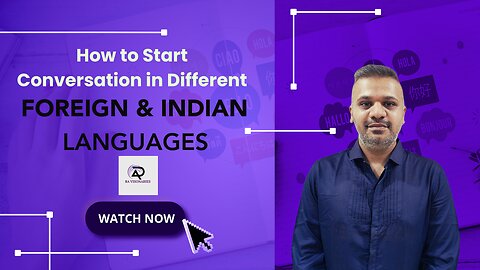 How to start conversation in different Foreign & Indian Languages || Easy Language Training