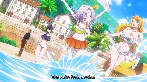 enjoying the cool water | The Stunned Hero and the Assassin Princesses