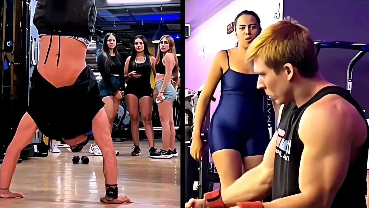 đŸ”¥Scaring People in The Gym With Calisthenics #118