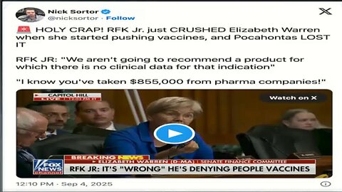 RFK junior at Congress - Is this finally the beginning of the end for "vaccines" ?