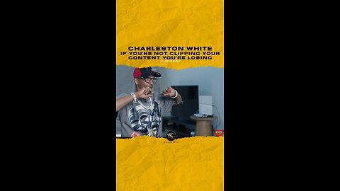 @official_charlestonwhite If you’re not clipping your content you’re losing