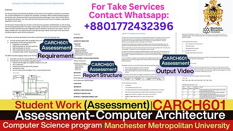 Student Work (Assessment) | CARCH601 Logisim & MIPS Showcase | MMU Manchester