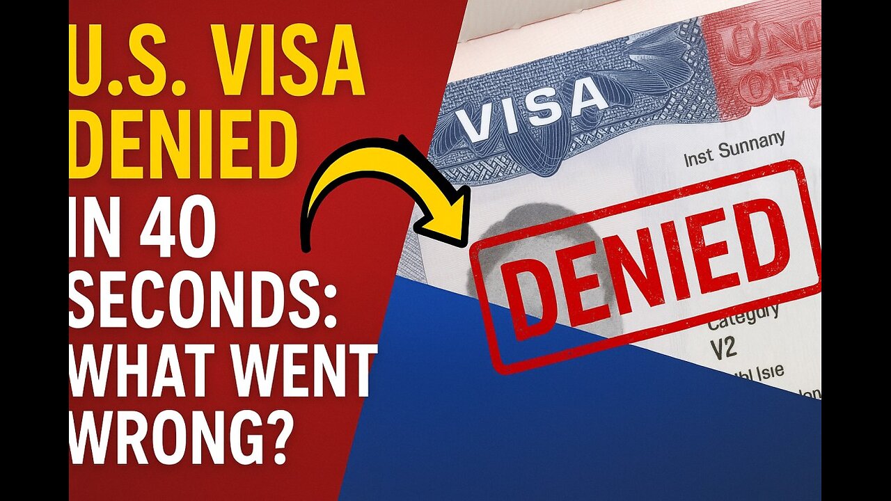 US Visa Denied in 40 Seconds: What Went Wrong? | Avoid These Common Mistakes