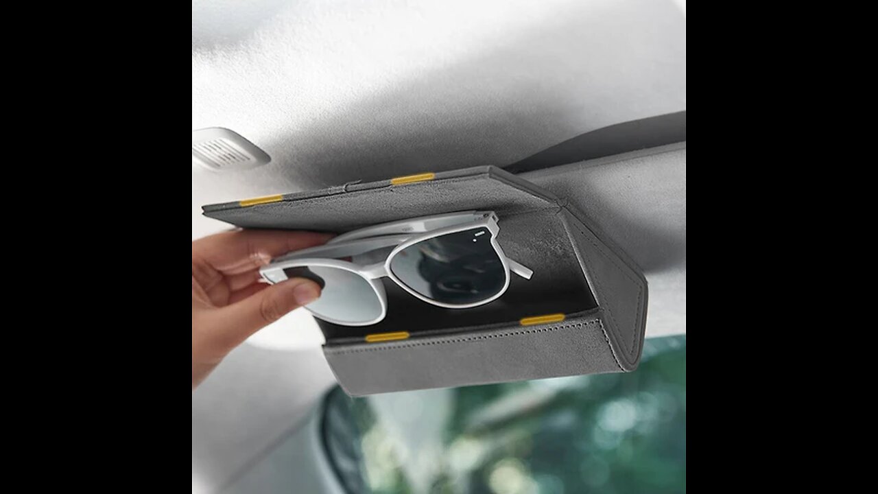 Car Sun Visor Glasses Storage Box