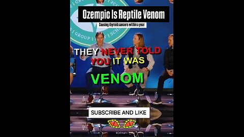 Ozempic is actually reptile 🐍 venom, no wonder people have been losing their eyesight 👁️