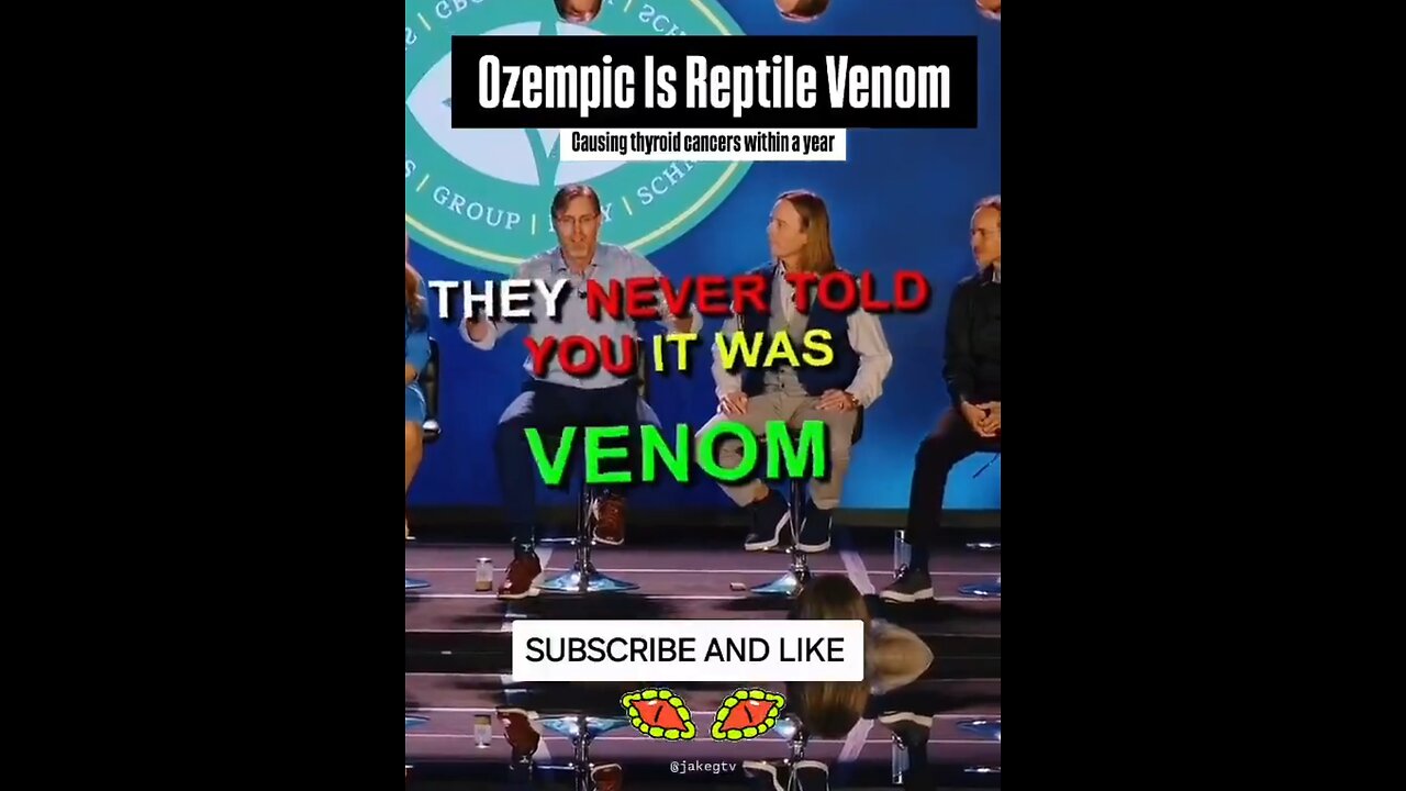 Ozempic is actually reptile 🐍 venom, no wonder people have been losing their eyesight 👁️