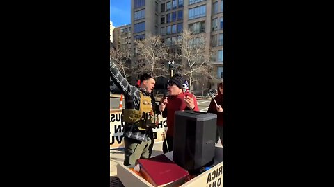 Pardoned J6er Jake Lang leads “Crusader March” at AIPAC HQ in