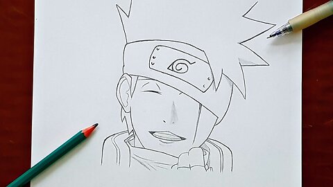 How to Draw Kakashi Hatake ｜ Naruto Step By Step Easy ： turorial