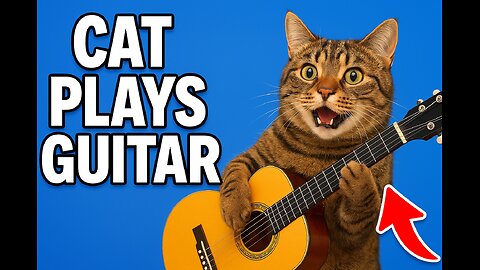 🐱🎸 Hilarious Cat Plays Guitar Like a Pro! | Must Watch