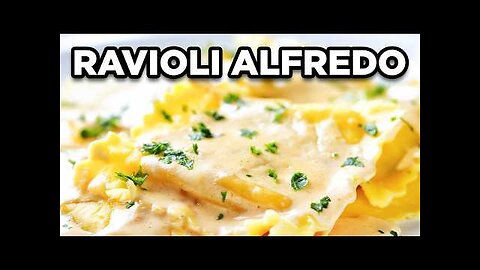 Ravioli Alfredo | Quick and Easy Weeknight Dinner Idea