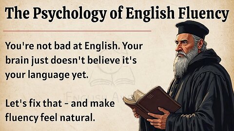The Psychology of English Fluency || Speak English Naturally and Fluently || Graded Reader