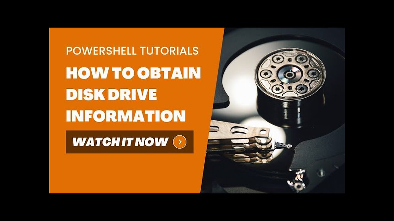 How to Obtain Disk Drive Information Using Powershell