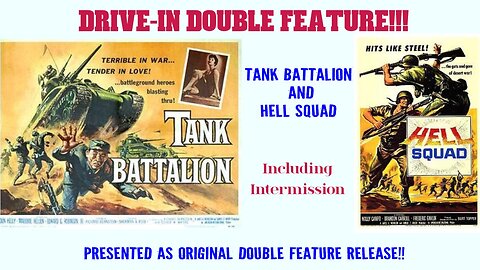 Tank Battalion - Hell Squad - Double Feature - 1958 War Films