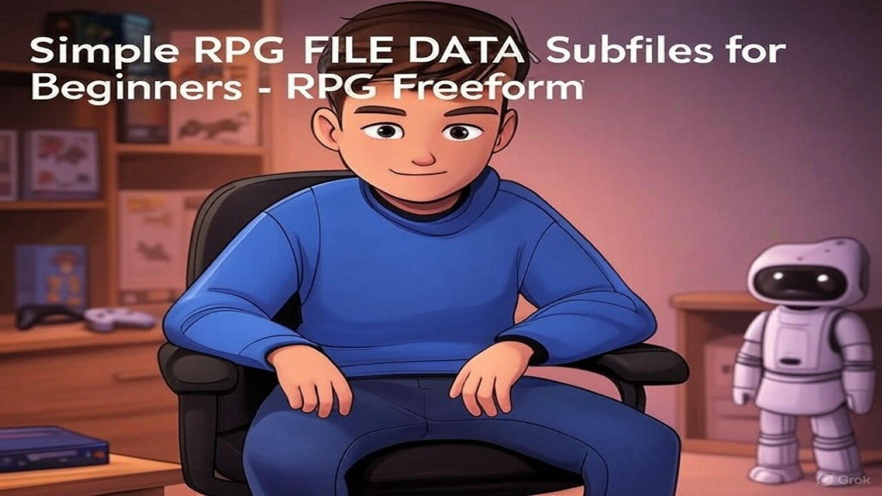Simple RPG FILE DATA Subfiles for Beginners - RPG Freeform - AS400 iSERIES and IBM i Programmers