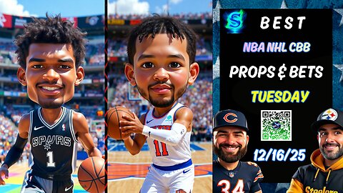 🏀 Tuesday's Top NBA PROPS | COLLEGE BASKETBALL PICKS | NHL PICKS | PRIZEPICKS TODAY | 12/16/25