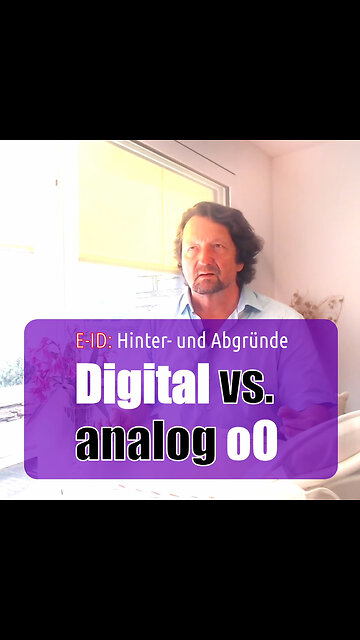 E-ID - Digital vs. analog oO