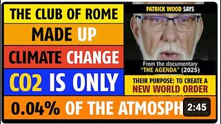 The Club of Rome made up climate change, says Patrick Wood