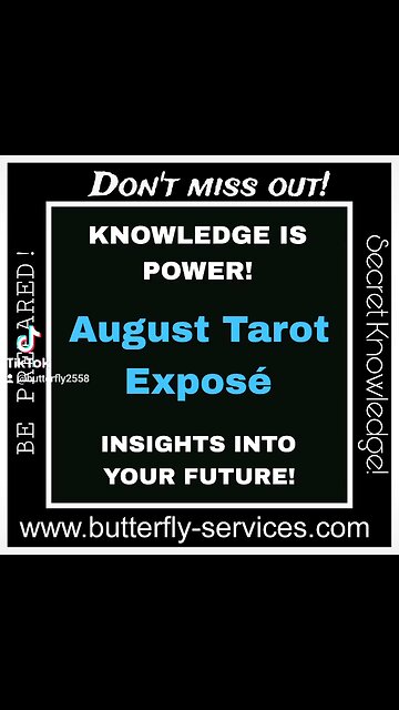 Cheat sheet - August Insights! Be prepared for what is coming!