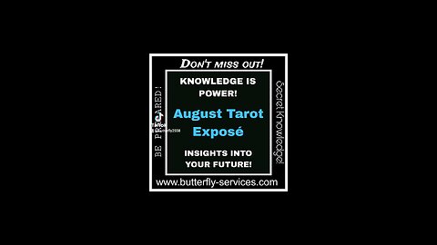 Cheat sheet - August Insights! Be prepared for what is coming!