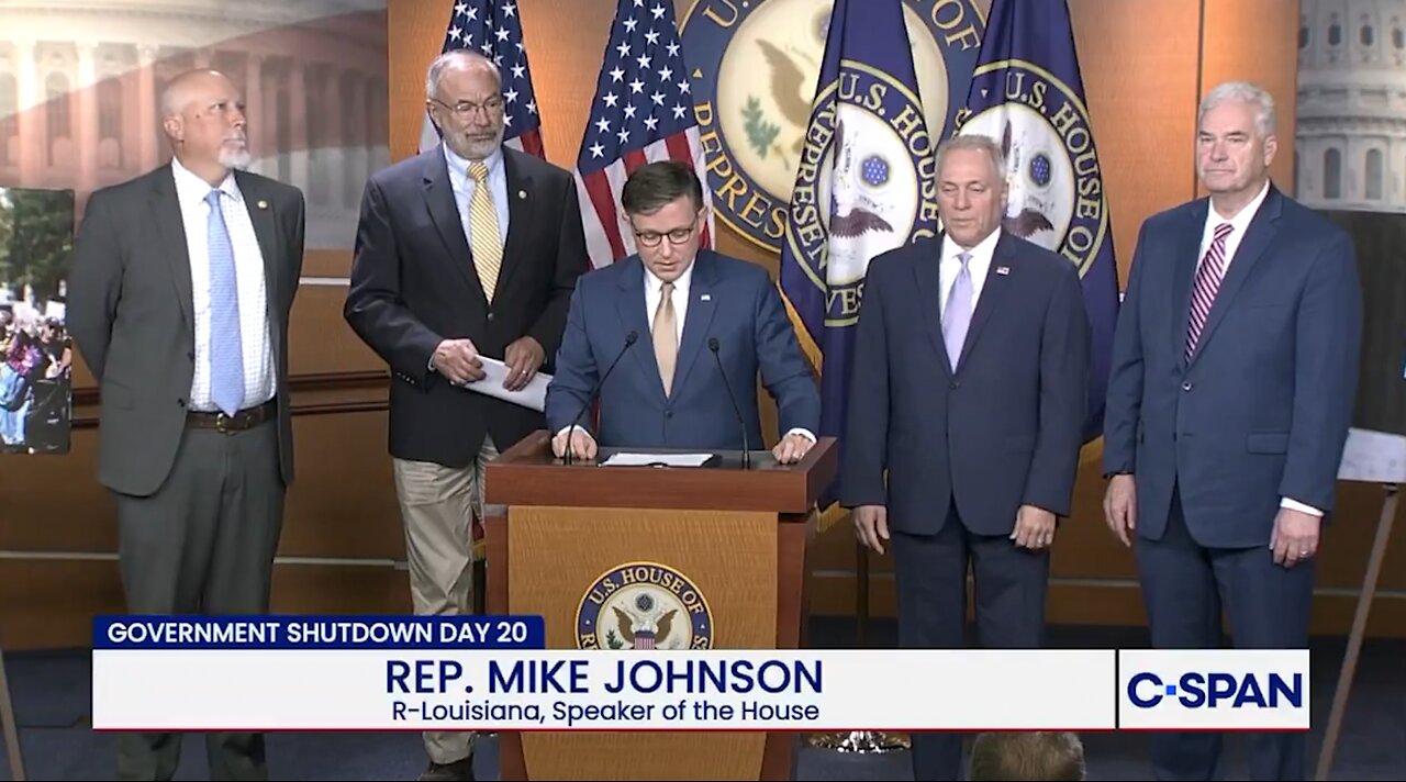 Mike Johnson On Gov't Shutdown: "POLITICAL STUNT"