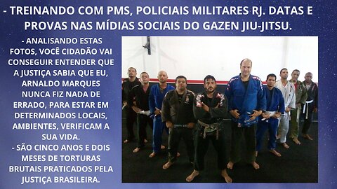 TREINANDO COM PMS, POLICIAIS MILITARES RJ. DATAS E PROVAS NAS MÍDIAS SOCIAIS DO GAZEN JIU-JITSU.