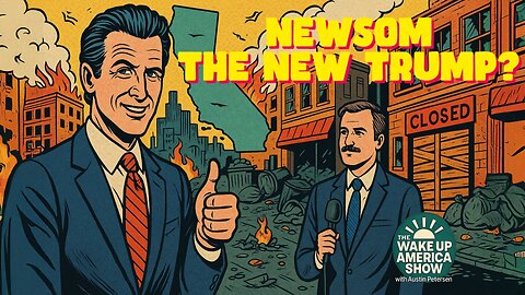 Newsom Cosplays Trump While California Collapses | Wake Up America with Austin Petersen
