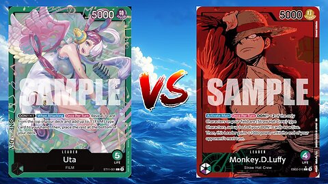 One Piece TCG Green Uta VS Green Purple Luffy!!