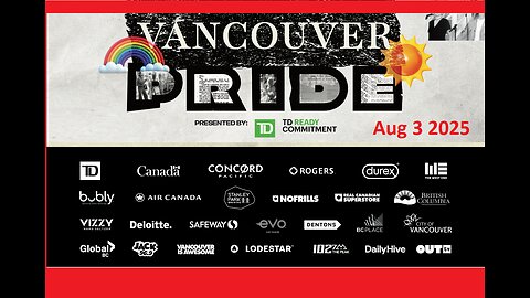 Perverted Canadian Government Finances 2025 Vancouver Pride Parade