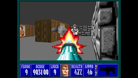 Wolfenstein 3D, Episode 4 - A Dark Secret: 100% Complete Playthrough