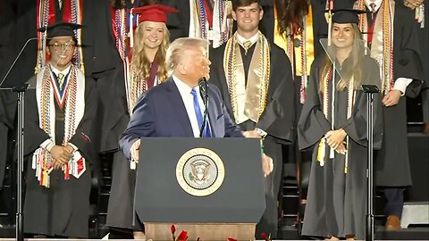 President Donald Trump speaks at University of Alabama commencement - May 1, 2025