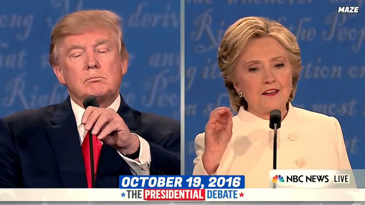 October, 2016. Hillary Clinton, after being asked about border security, pivots to the Russia hoax