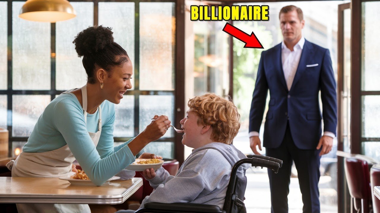She Helped A Disabled Boy Eat – Then His Billionaire Father Did Something Unthinkable!