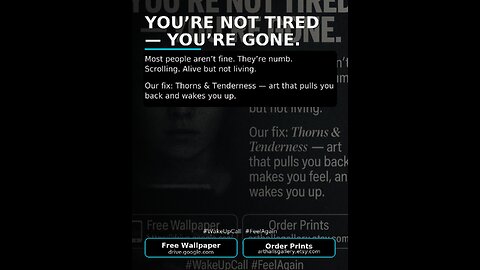 🛑 YOU’RE NOT TIRED — YOU’RE GONE.