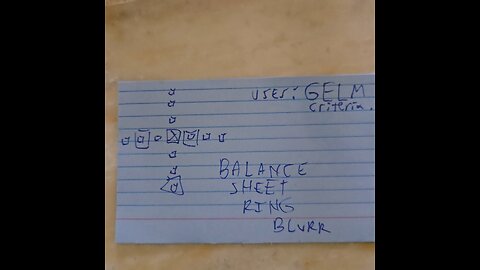 Balance Sheet Ring Blurr - Orthoganal