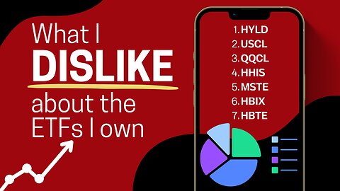 What I DISLIKE about the ETFs I Own: HYLD USCL QQCL HHIS MSTE HBIX HBTE