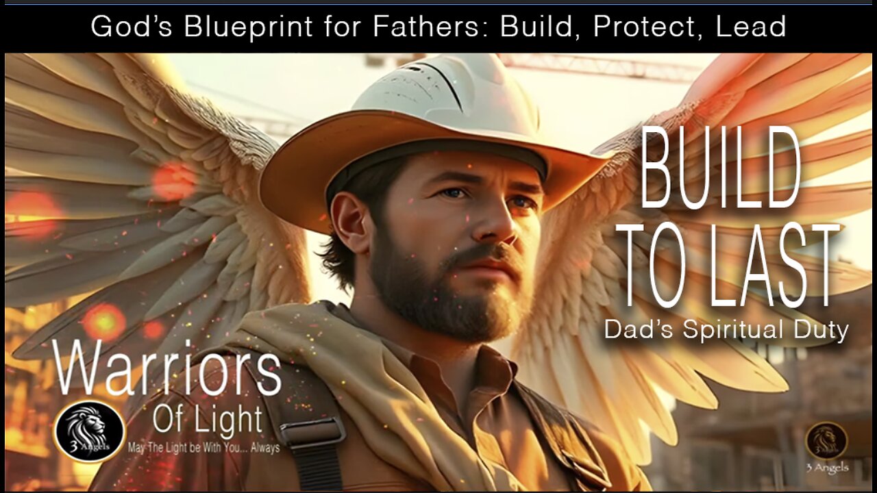 Angel Dad Prays while working and Heaven Watches