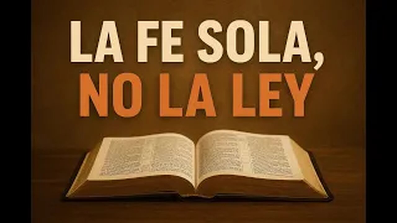 La fe sola, no la ley